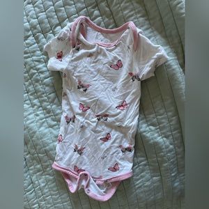Kyte baby butterfly short-sleeve bodysuit, 3-6 mo